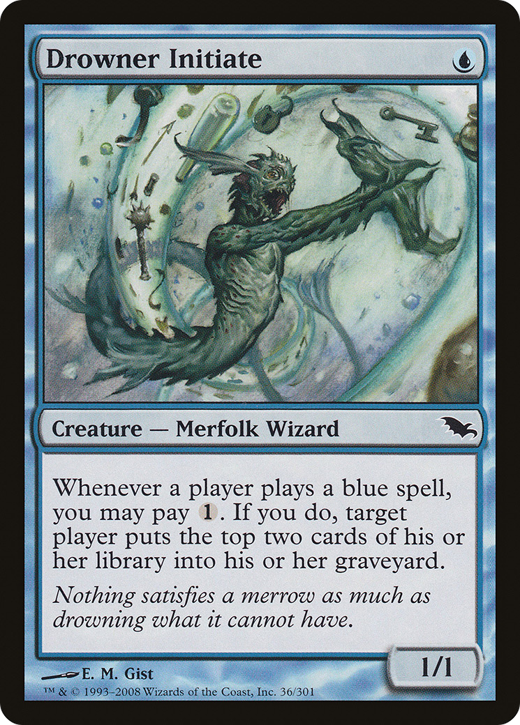 Image of Drowner Initiate (SHM-036) - Shadowmoor