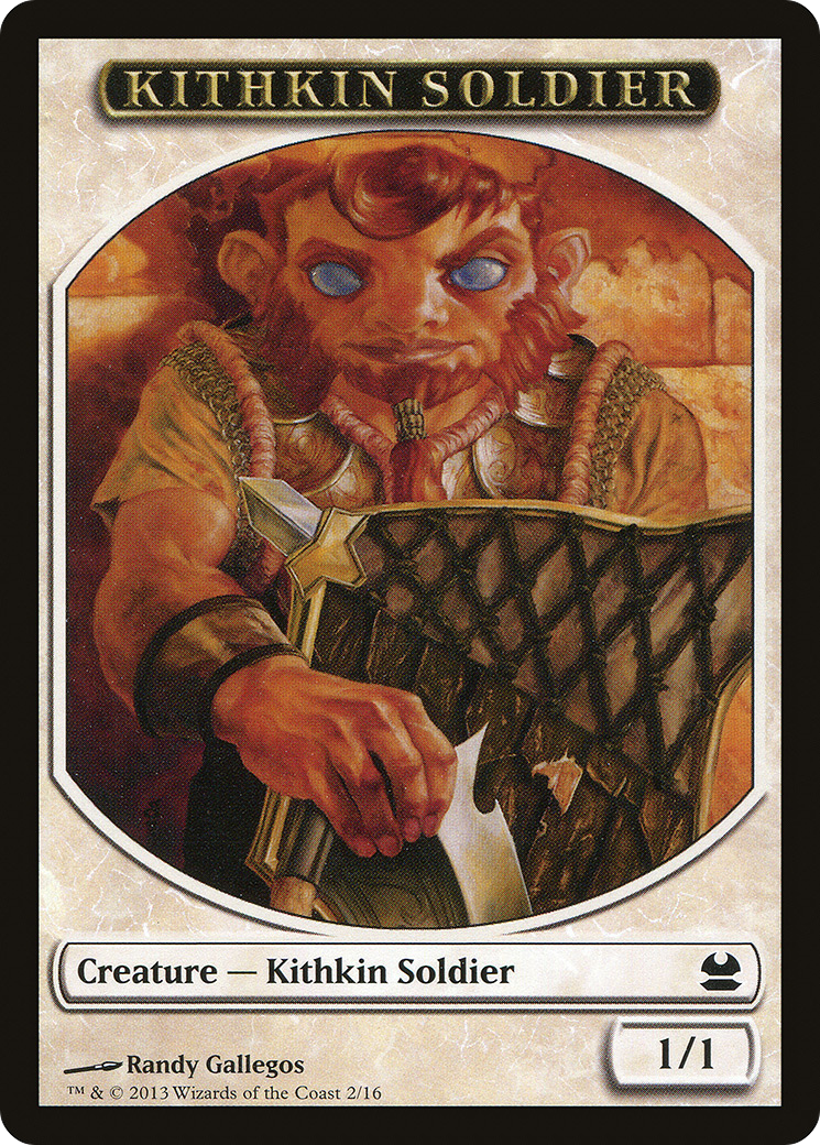 Image of Kithkin Soldier Token (MMA-002) - Modern Masters Tokens
