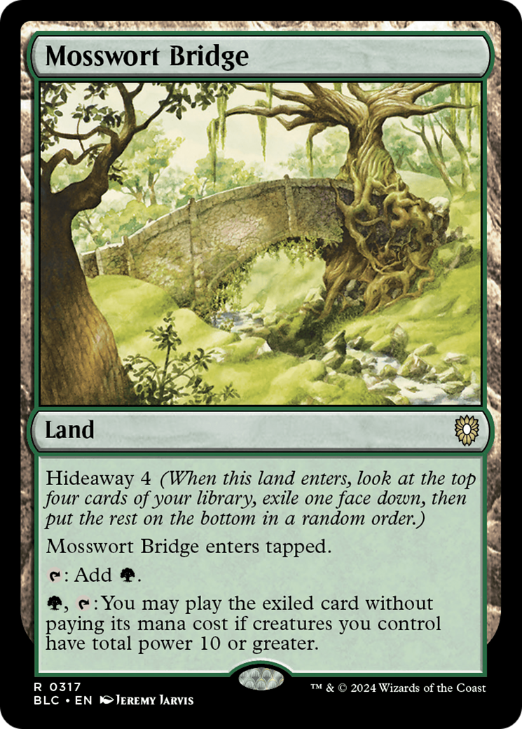Image of Mosswort Bridge (BLC-317) - Bloomburrow Commander