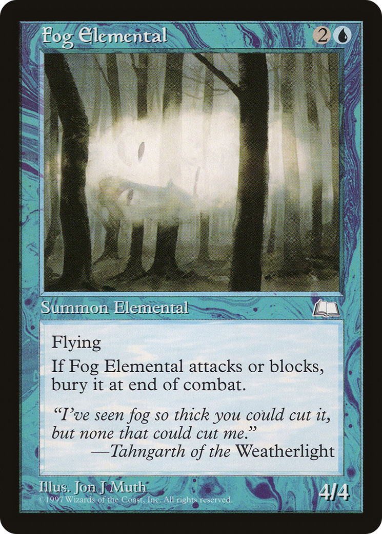 Image of Fog Elemental (WTH-) - Weatherlight