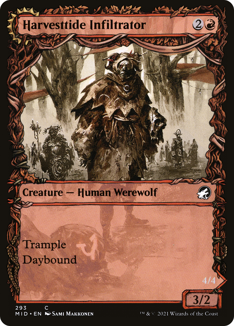 Image of Harvesttide Infiltrator (Showcase) (MID-293) - Innistrad: Midnight Hunt: (Showcase, Double Faced Transform) Foil