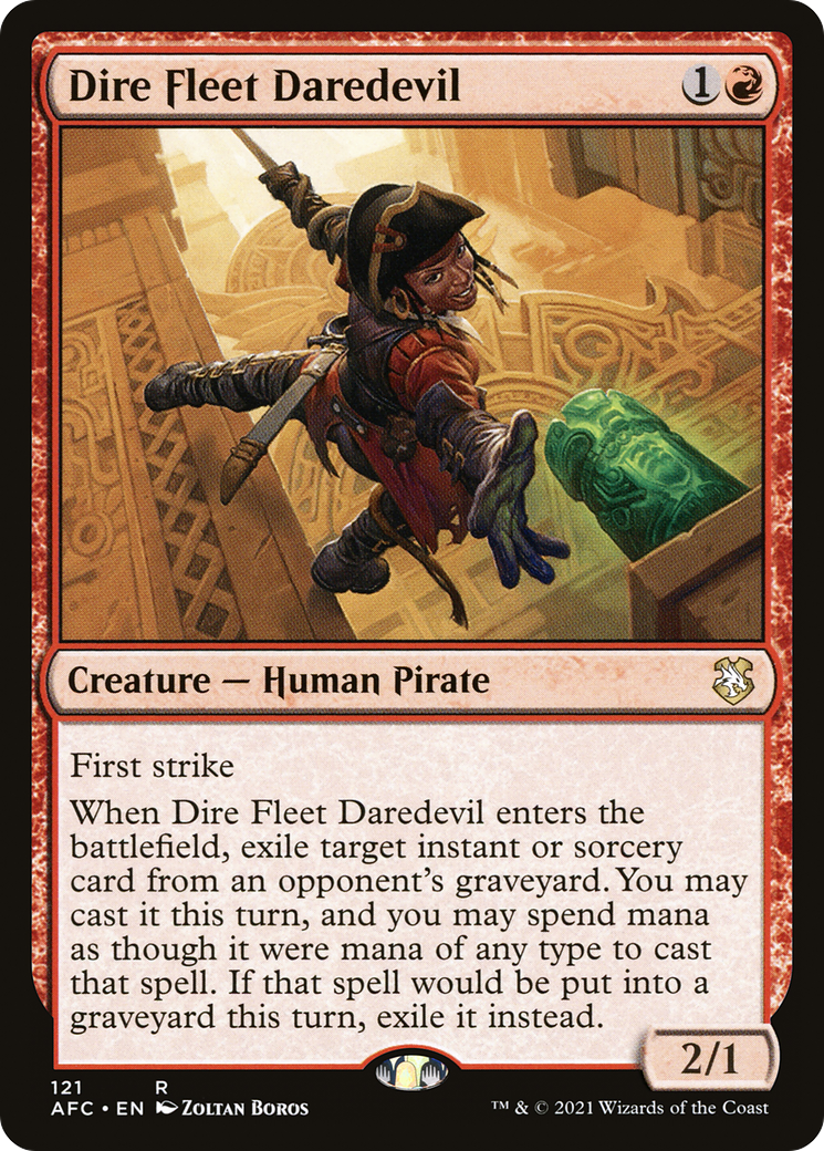 Image of Dire Fleet Daredevil (AFC-121) - Forgotten Realms Commander