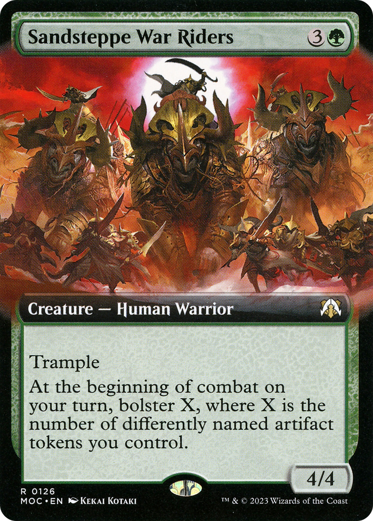 Image of Sandsteppe War Riders (Extended Art) (MOC-126) - March of the Machine Commander: (Extended Art) Foil