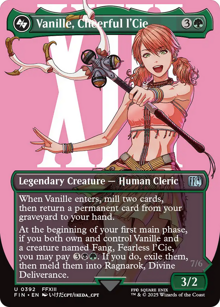 Image of Vanille, Cheerful l'Cie (Borderless) (FIN-392) - FINAL FANTASY (Borderless) Foil