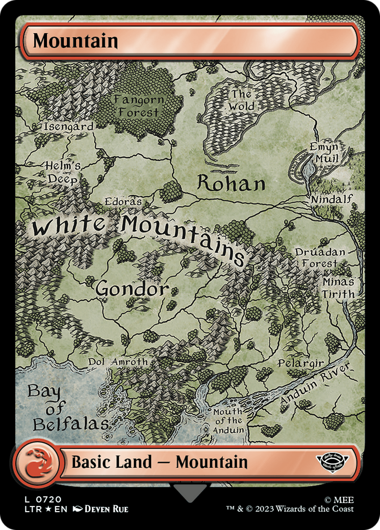 Image of Mountain (0720) (Surge Foil) (LTR-720) - The Lord of the Rings: Tales of Middle-earth Foil