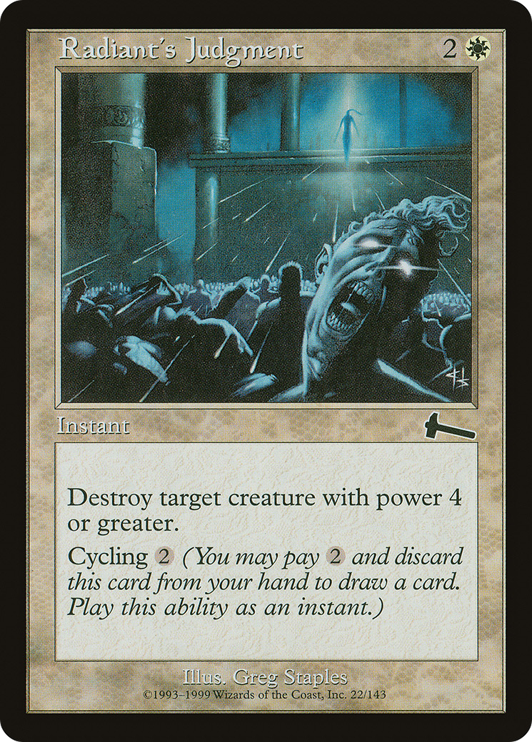 Image of Radiant's Judgment (ULG-022) - Urza's Legacy