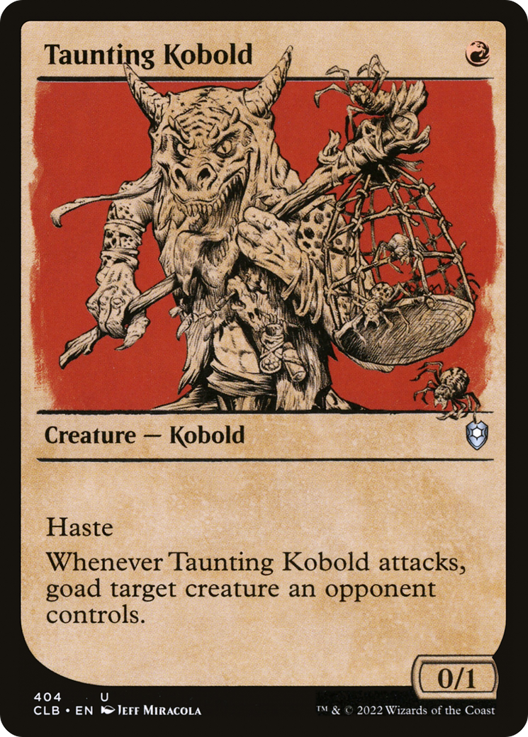 Image of Taunting Kobold (Showcase) (CLB-404) - Commander Legends: Battle for Baldur's Gate: (Showcase)