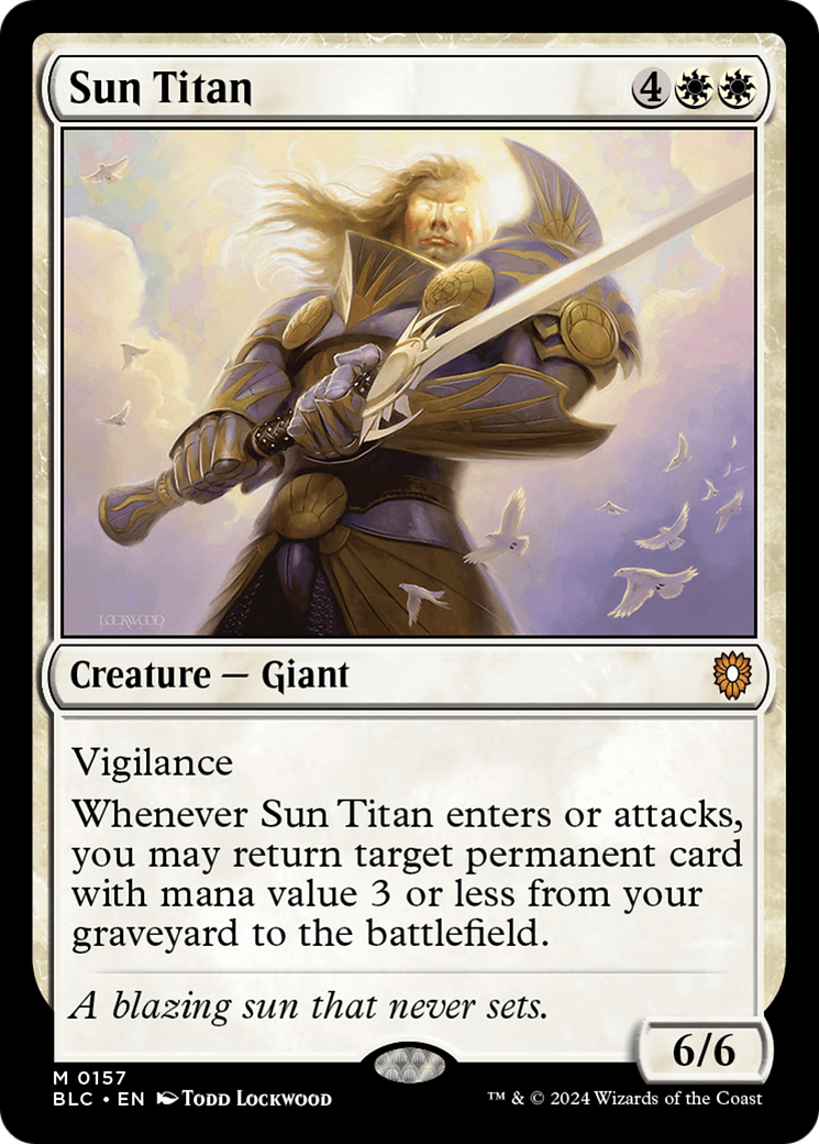 Image of Sun Titan (BLC-157) - Bloomburrow Commander