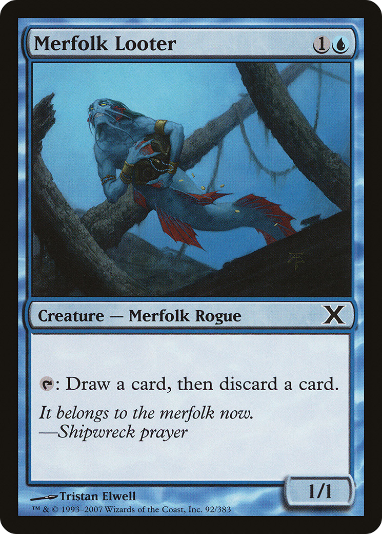 Image of Merfolk Looter (10E-092) - Tenth Edition Foil
