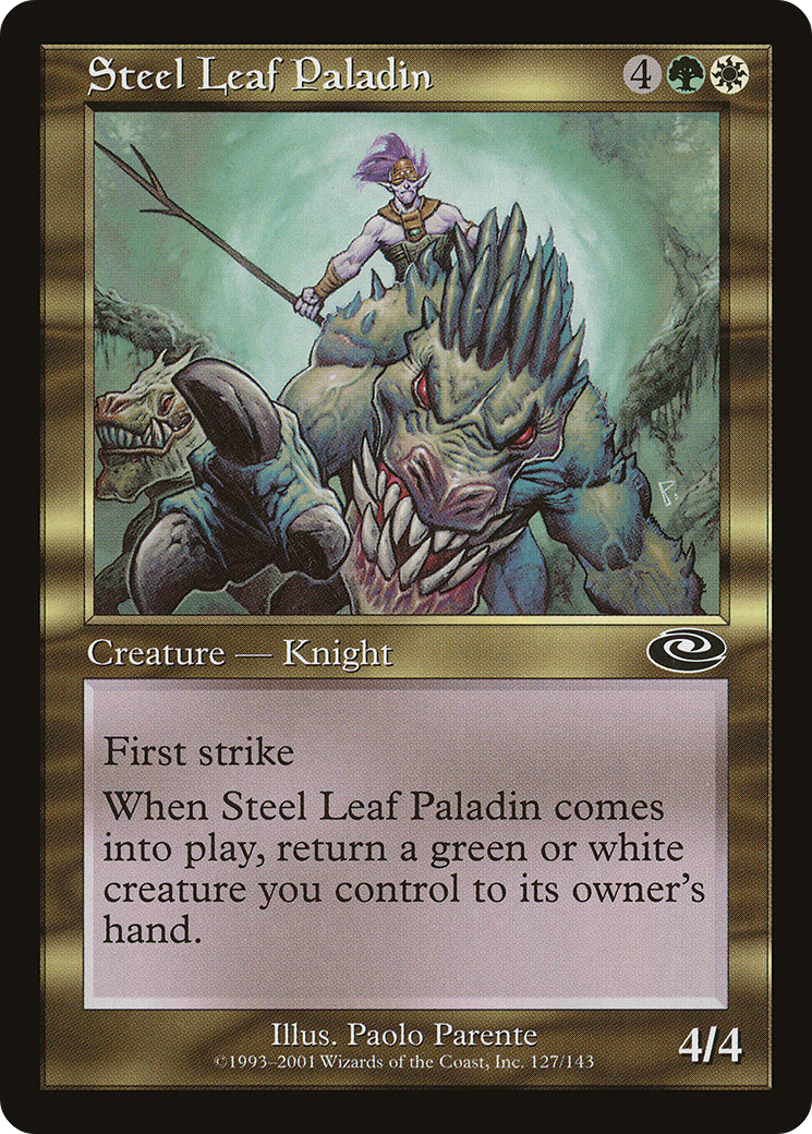 Image of Steel Leaf Paladin (PLS-127) - Planeshift