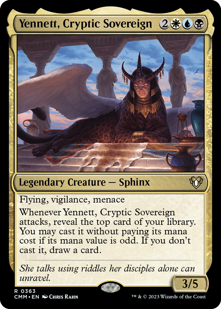 Image of Yennett, Cryptic Sovereign (CMM-363) - Commander Masters Foil