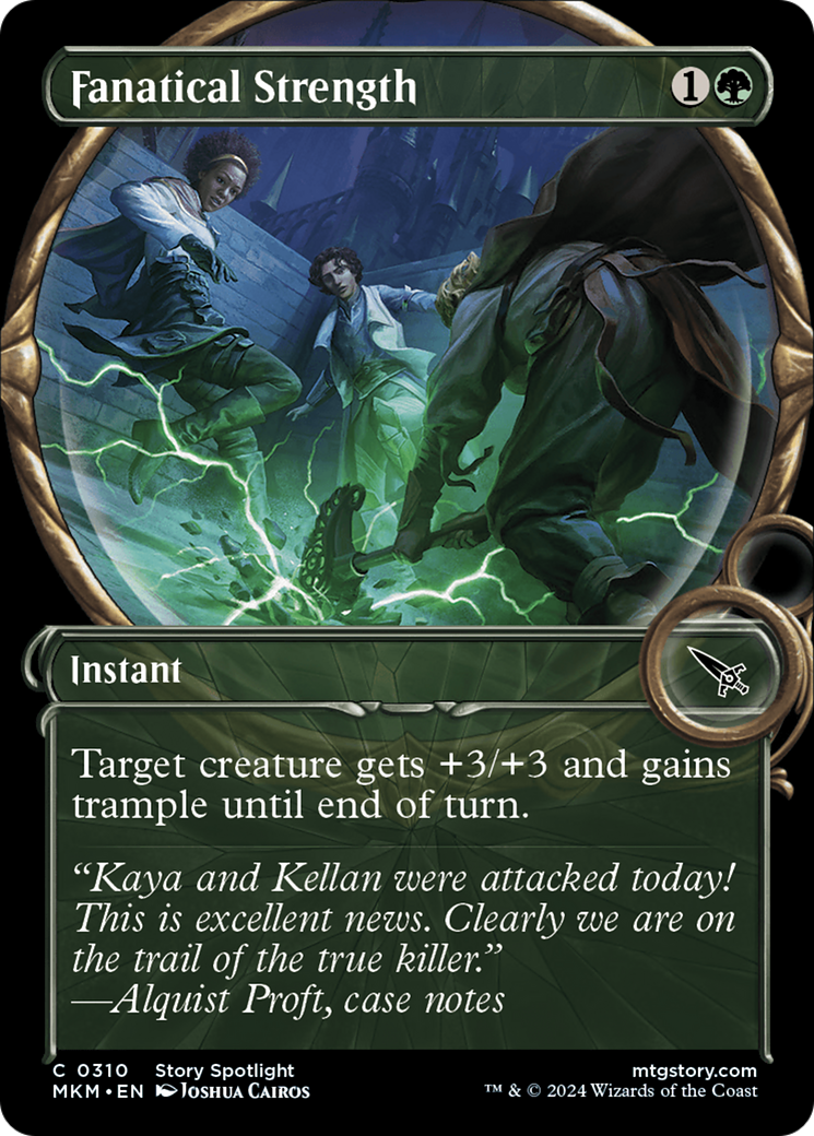 Image of Fanatical Strength (Showcase) (MKM-310) - Murders at Karlov Manor: (Showcase) Foil