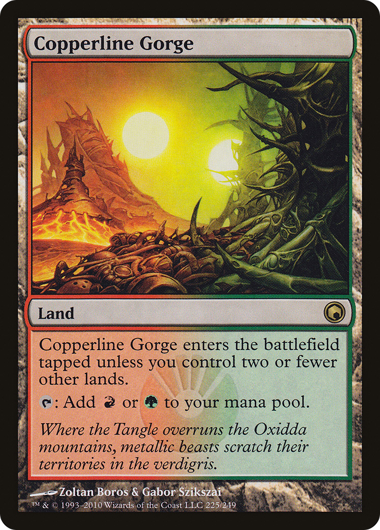 Image of Copperline Gorge (SOM-225) - Scars of Mirrodin Foil