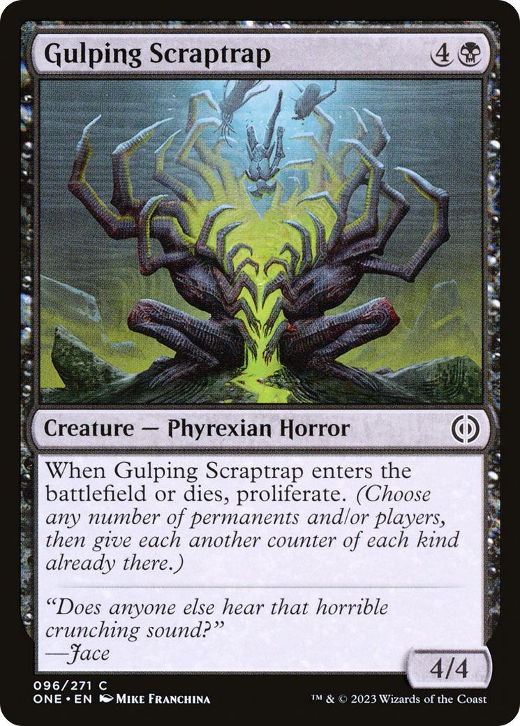 Image of Gulping Scraptrap (ONE-096) - Phyrexia: All Will Be One Foil