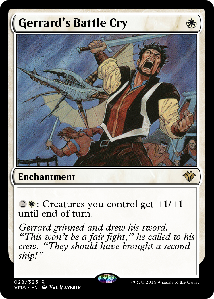 Image of Gerrard's Battle Cry (VMA-028) - Vintage Masters