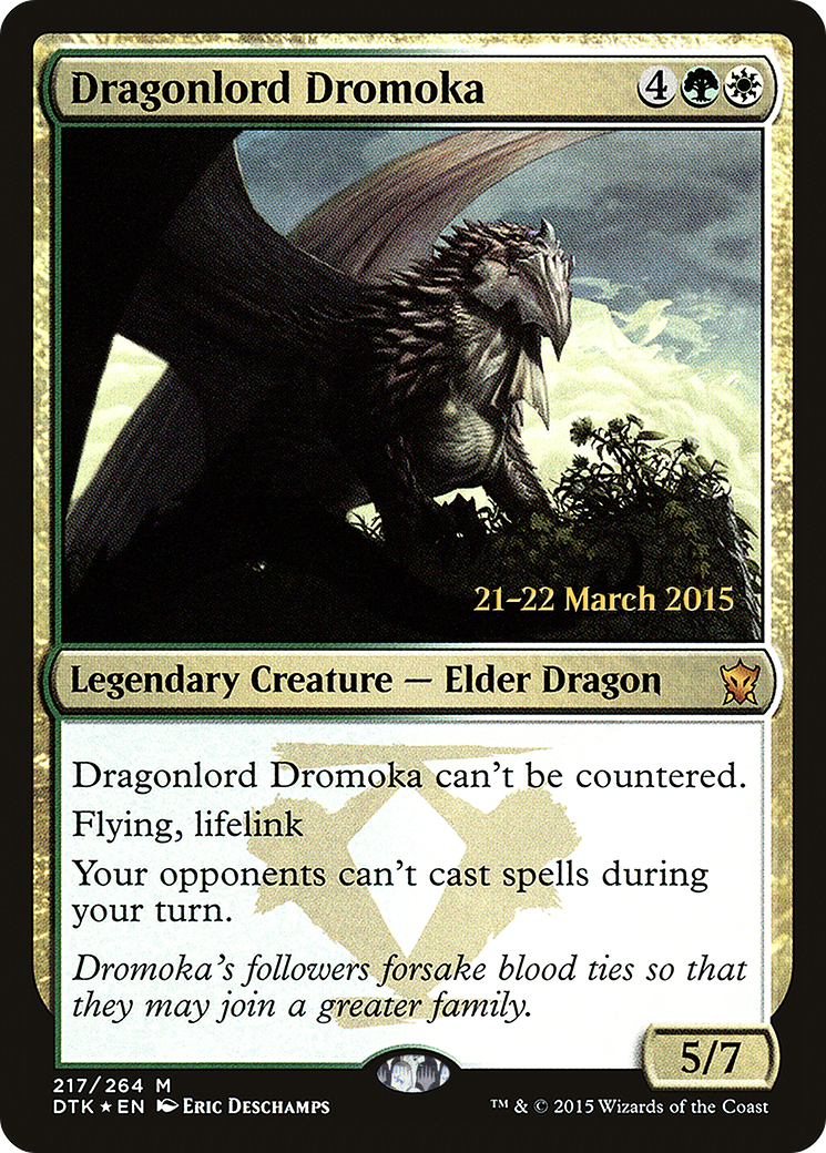 Image of Dragonlord Dromoka (PRE-217) - Dragons of Tarkir Promos Foil