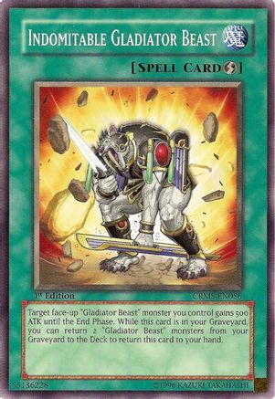 Image of Indomitable Gladiator Beast (CRMS-EN056) - Crimson Crisis 1st Edition