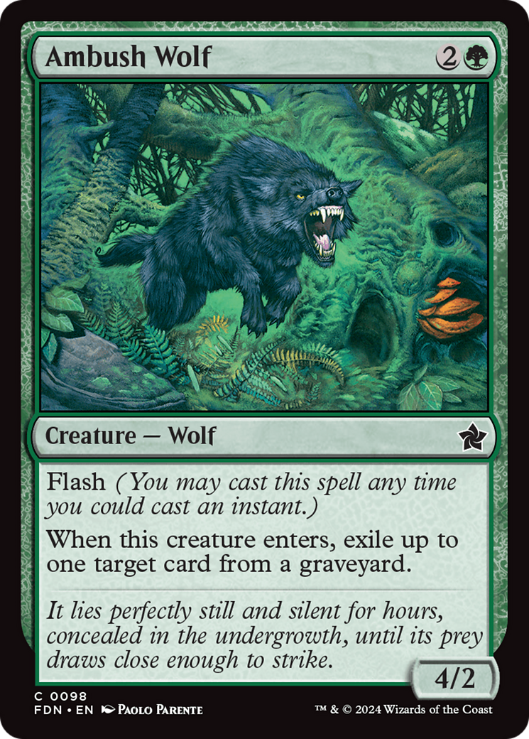 Image of Ambush Wolf (FDN-098) - Foundations