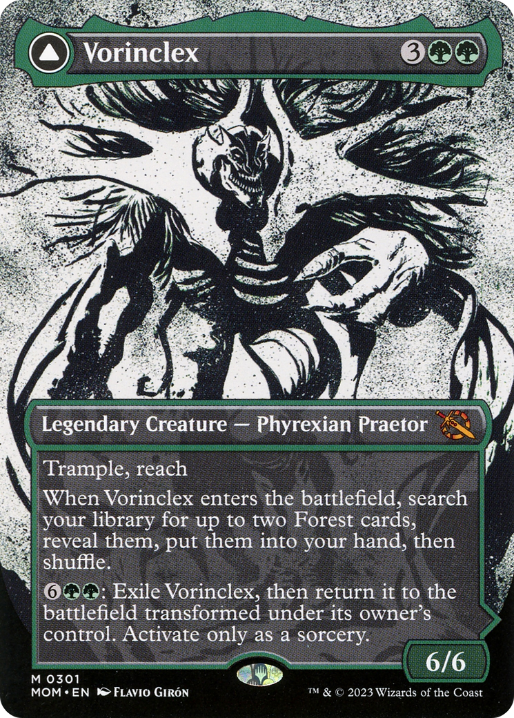 Image of Vorinclex (Showcase) (MOM-301) - March of the Machine: (Showcase) (Borderless) Foil