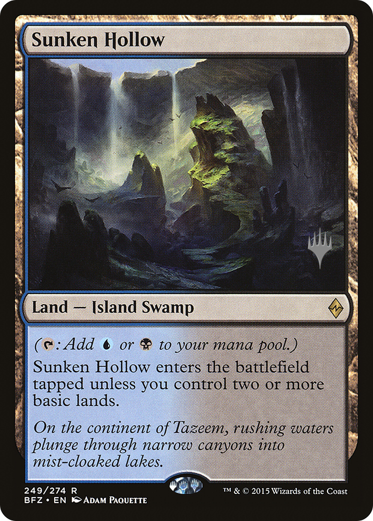 Image of Sunken Hollow (PPKHM-) - Battle for Zendikar Promos Foil