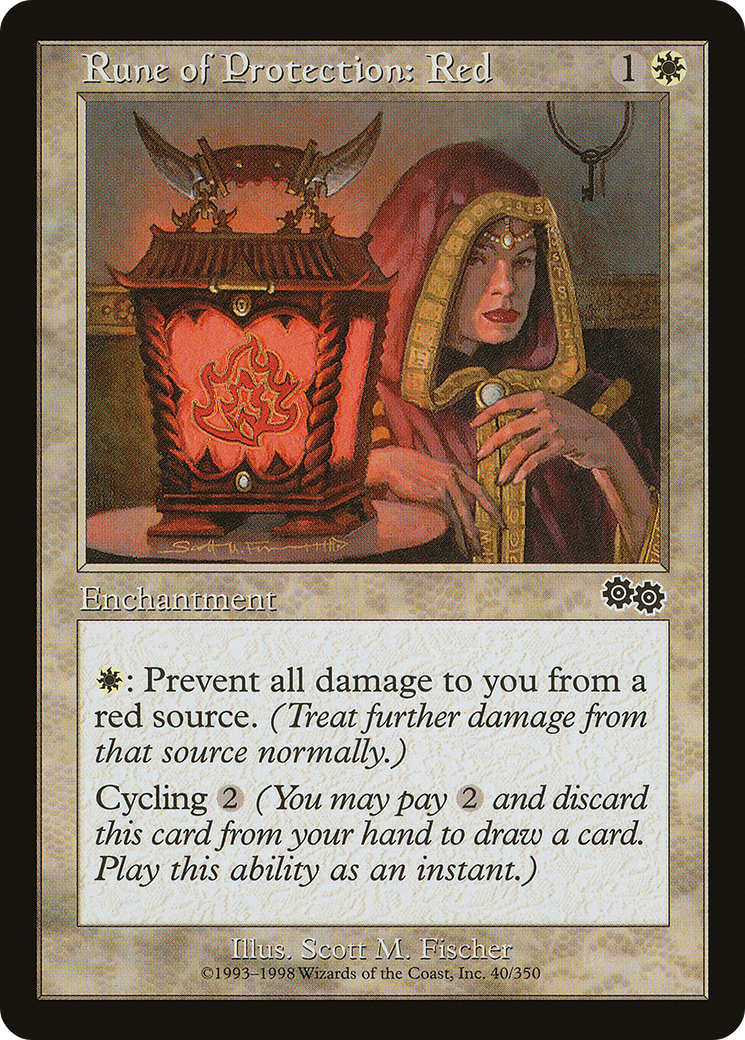 Image of Rune of Protection: Red (USG-040) - Urza's Saga