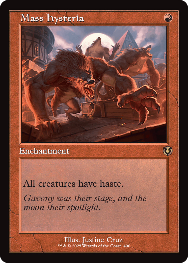 Image of Mass Hysteria (Retro Frame) (INR-400) - Innistrad Remastered Foil