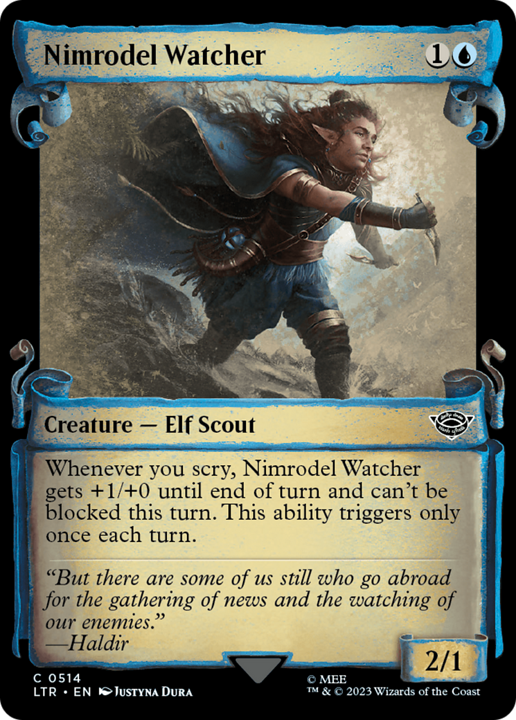 Image of Nimrodel Watcher (Showcase Scrolls) (LTR-514) - The Lord of the Rings: Tales of Middle-earth: (Showcase)