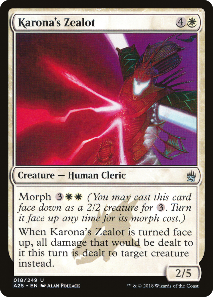 Image of Karona's Zealot (A25-018) - Masters 25 Foil