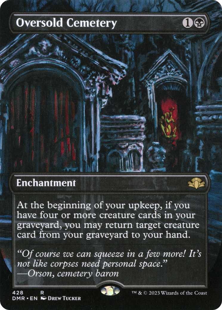 Image of Oversold Cemetery (Borderless) (DMR-428) - Dominaria Remastered (Borderless) Foil