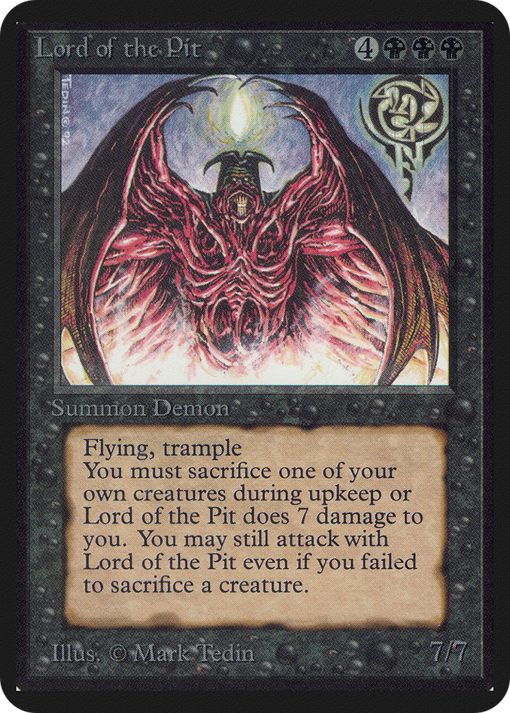 Image of Lord of the Pit (LEA-) - Limited Edition Alpha
