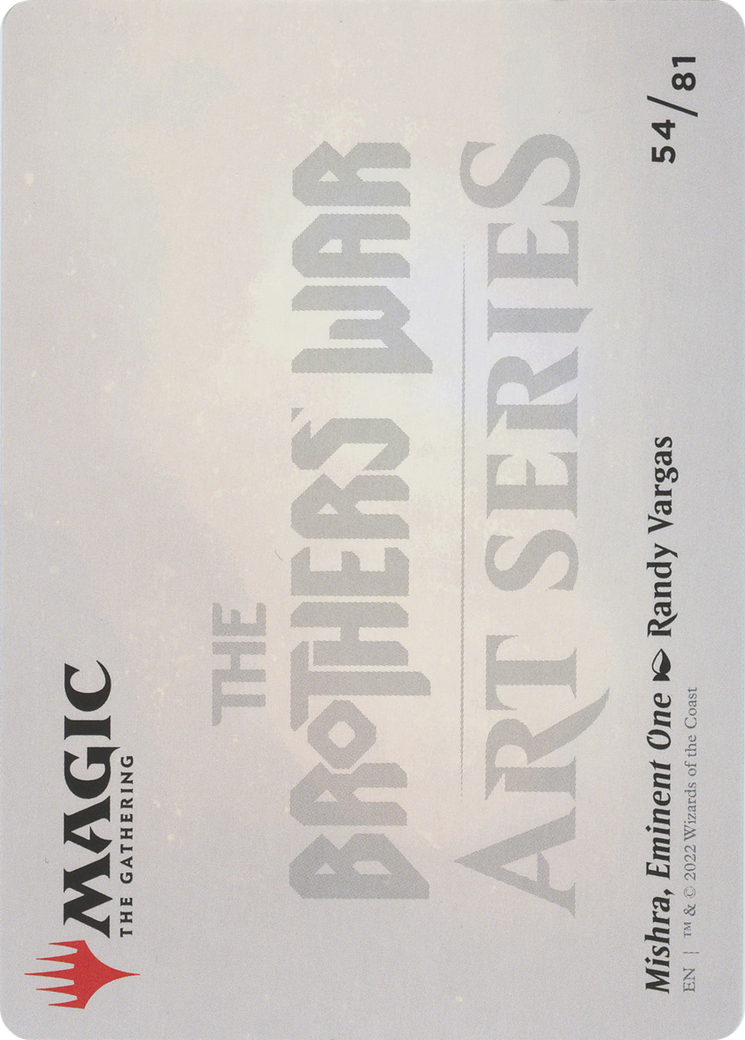 Image of Mishra, Eminent One // Mishra, Eminent One (ABRO-054) - The Brothers' War Art Series (Borderless) Foil