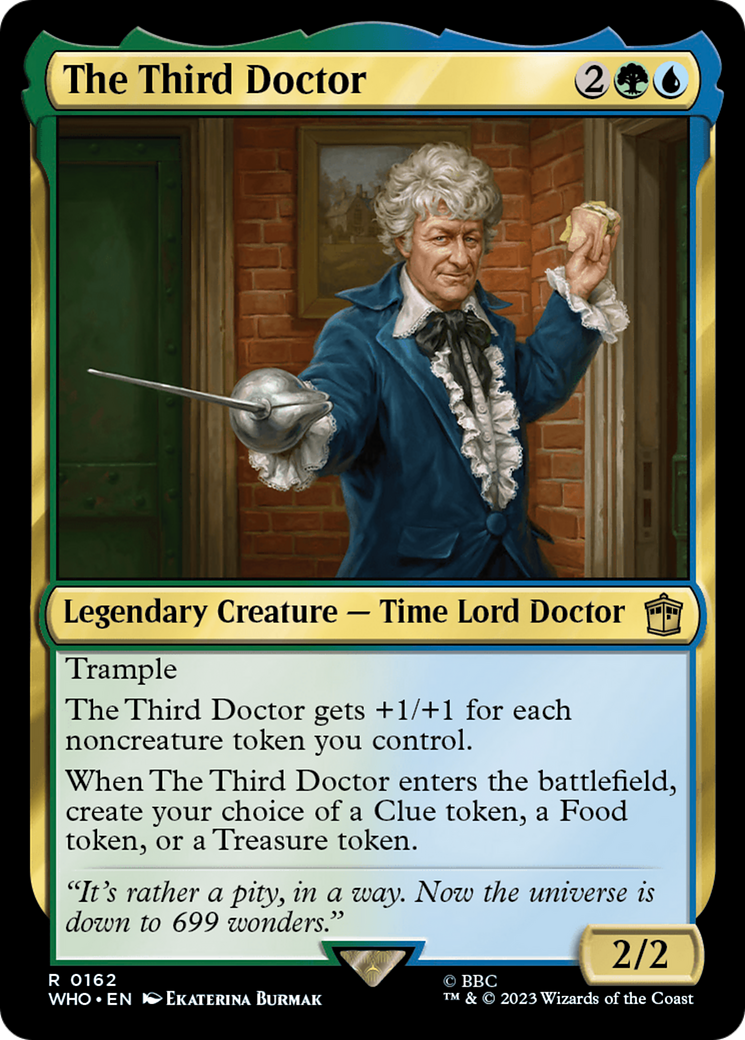 Image of The Third Doctor (WHO-162) - Doctor Who Foil