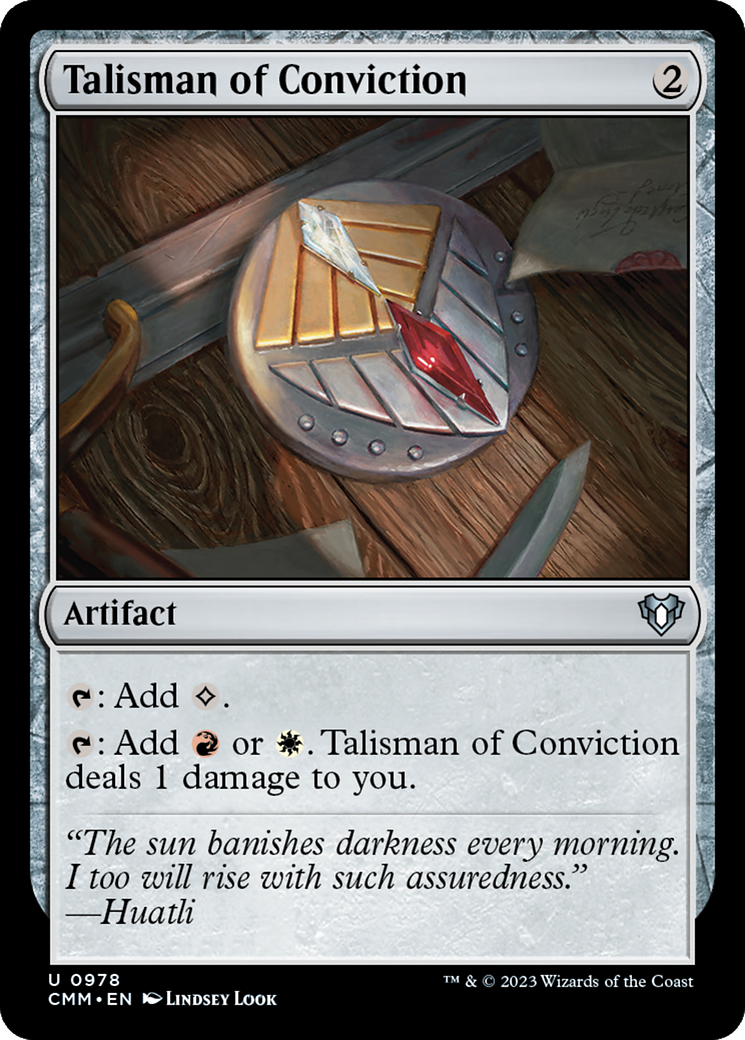 Image of Talisman of Conviction (CMM-978) - Commander Masters