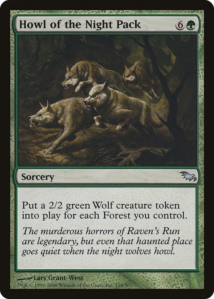 Image of Howl of the Night Pack (SHM-119) - Shadowmoor Foil