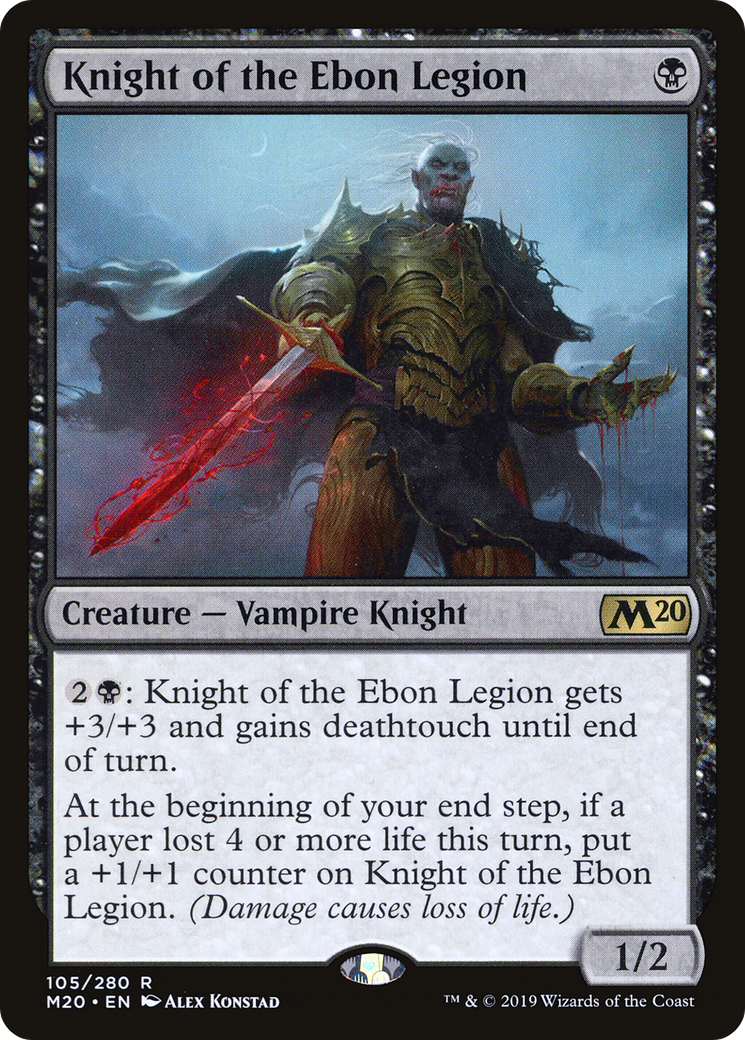 Image of Knight of the Ebon Legion (M20-105) - Core Set 2020