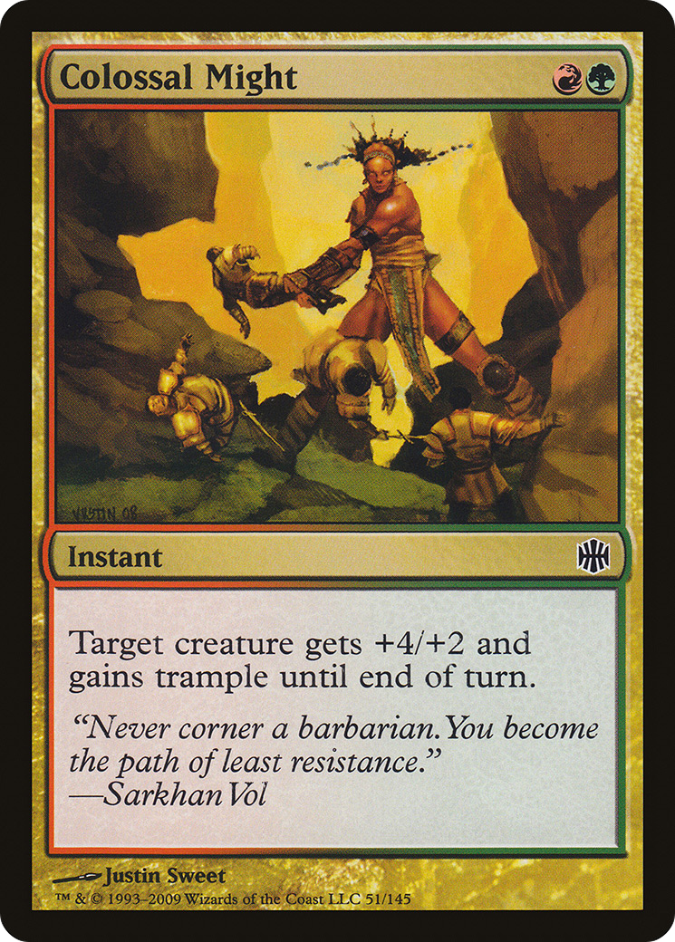 Image of Colossal Might (ARB-051) - Alara Reborn Foil