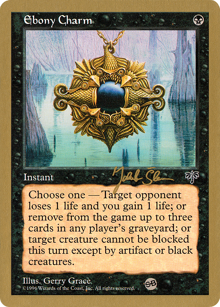 Image of Ebony Charm - 1997 Jakub Slemr (MIR) (SB) (WCD-) - World Championship Decks 1997