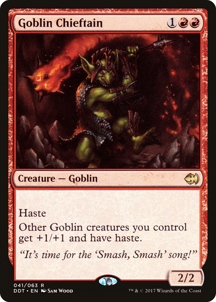 Image of Goblin Chieftain (DDT-041) - Duel Decks: Merfolk vs. Goblins