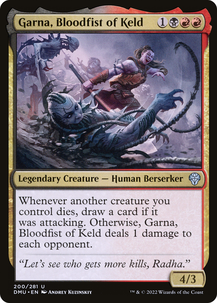 Image of Garna, Bloodfist of Keld (DMU-200) - Dominaria United Foil