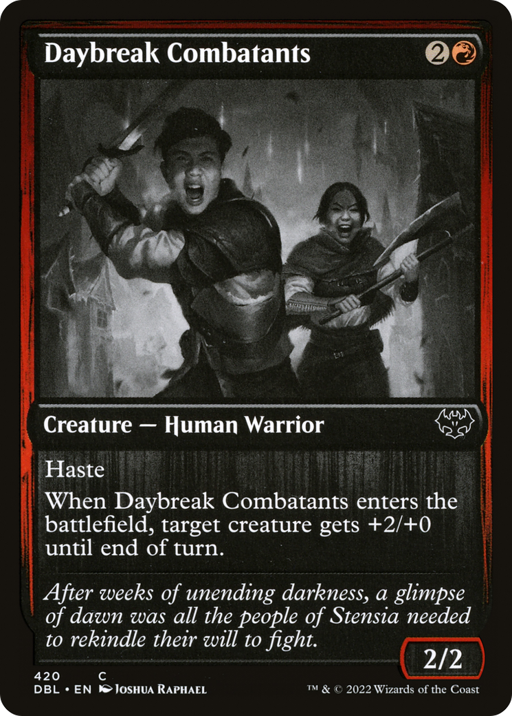 Image of Daybreak Combatants (DBL-420) - Innistrad: Double Feature Foil