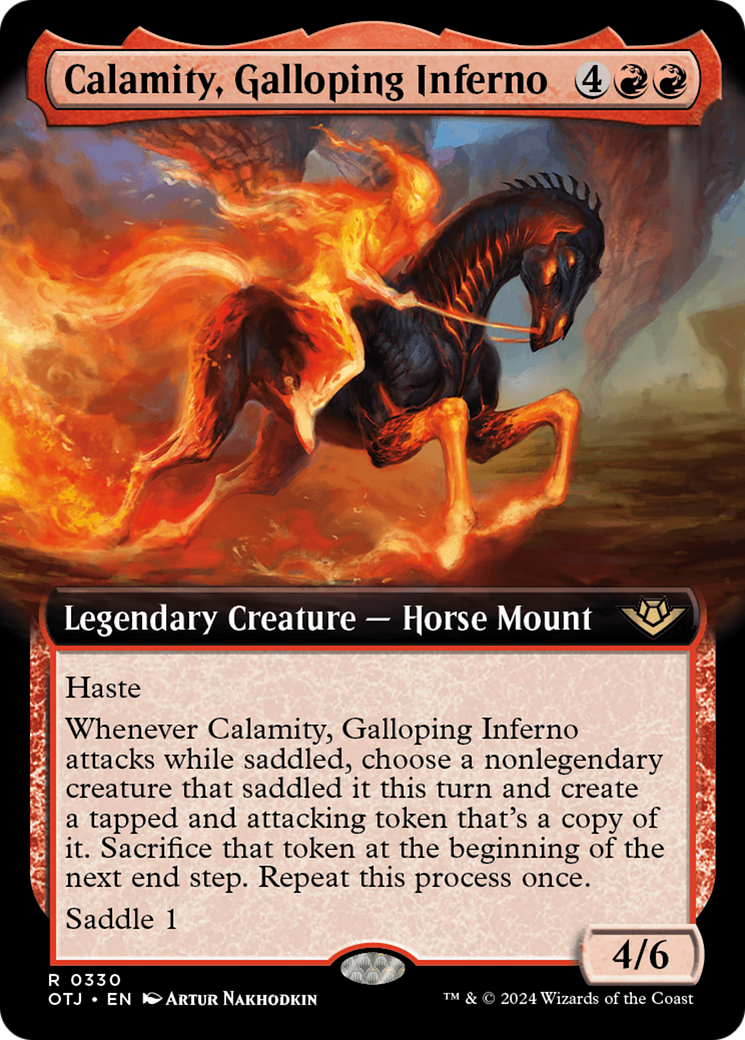 Image of Calamity, Galloping Inferno (Extended Art) (OTJ-330) - Outlaws of Thunder Junction: (Extended Art) Foil