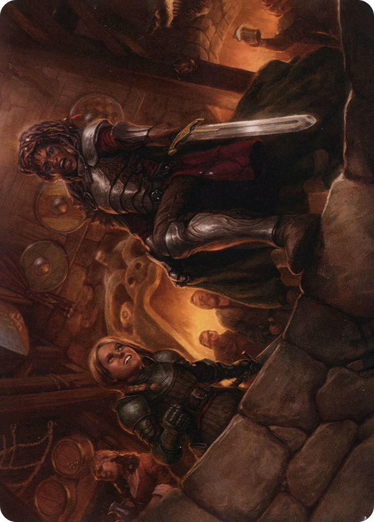 Image of Veteran Dungeoneer // Veteran Dungeoneer (AAFR-036) - Adventures in the Forgotten Realms Art Series (Borderless) Foil