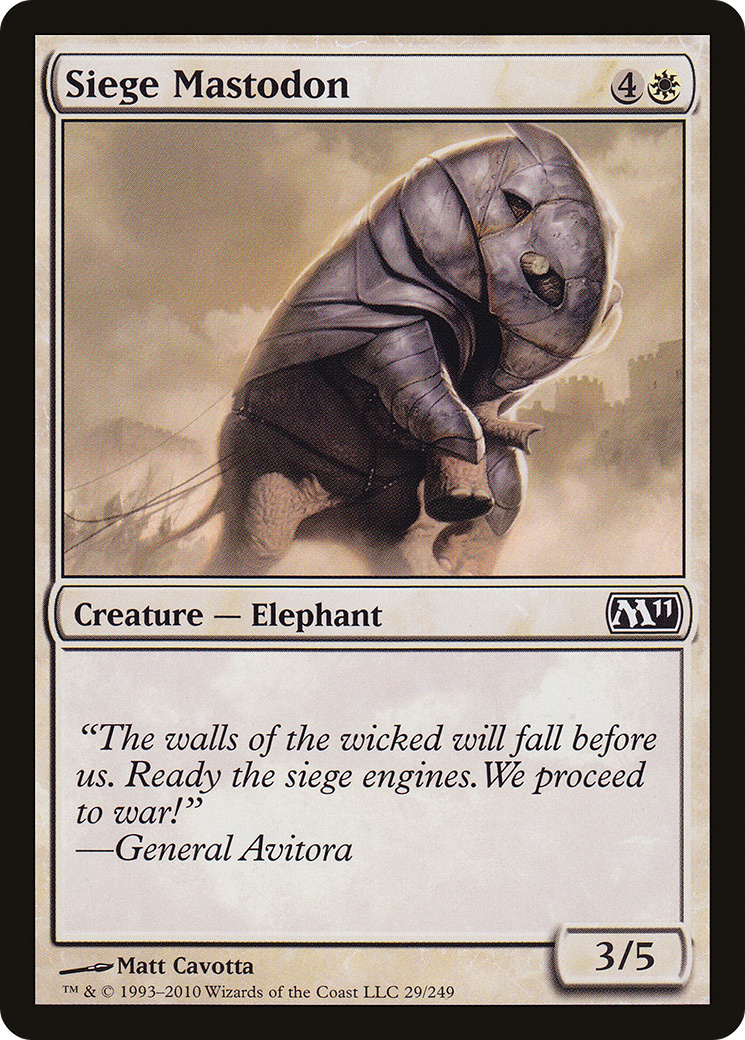 Image of Siege Mastodon (M11-029) - Magic 2011