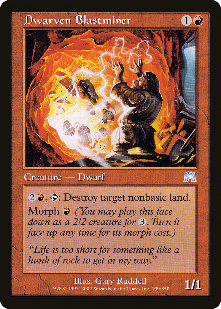 Image of Dwarven Blastminer (ONS-199) - Onslaught Foil