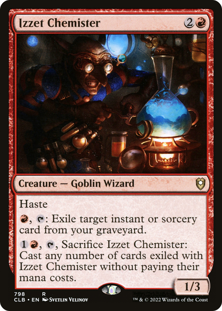 Image of Izzet Chemister (CLB-798) - Commander Legends: Battle for Baldur's Gate