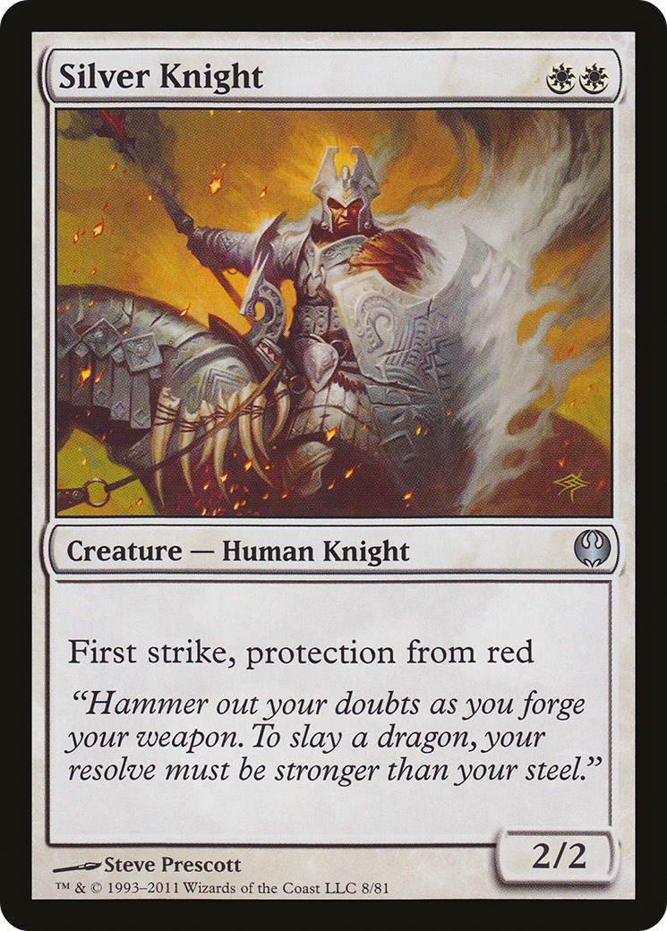 Image of Silver Knight (DDG-008) - Duel Decks: Knights vs. Dragons
