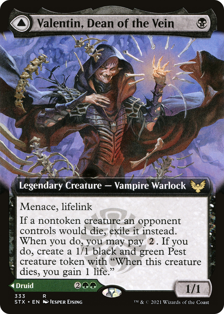 Image of Valentin, Dean of the Vein (Extended Art) (STX-333) - Strixhaven: School of Mages: (Extended Art)