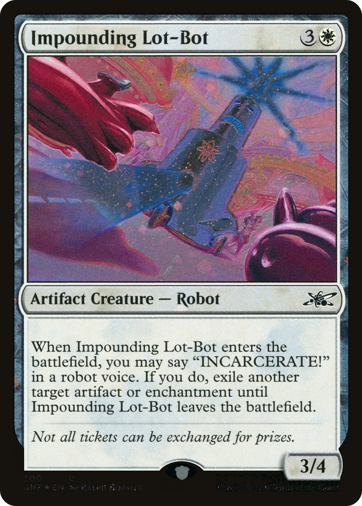 Image of Impounding Lot-Bot (Galaxy Foil) (UNF-300) - Unfinity Foil