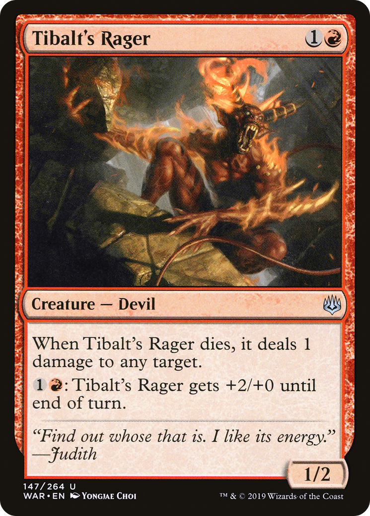 Image of Tibalt's Rager (WAR-147) - War of the Spark