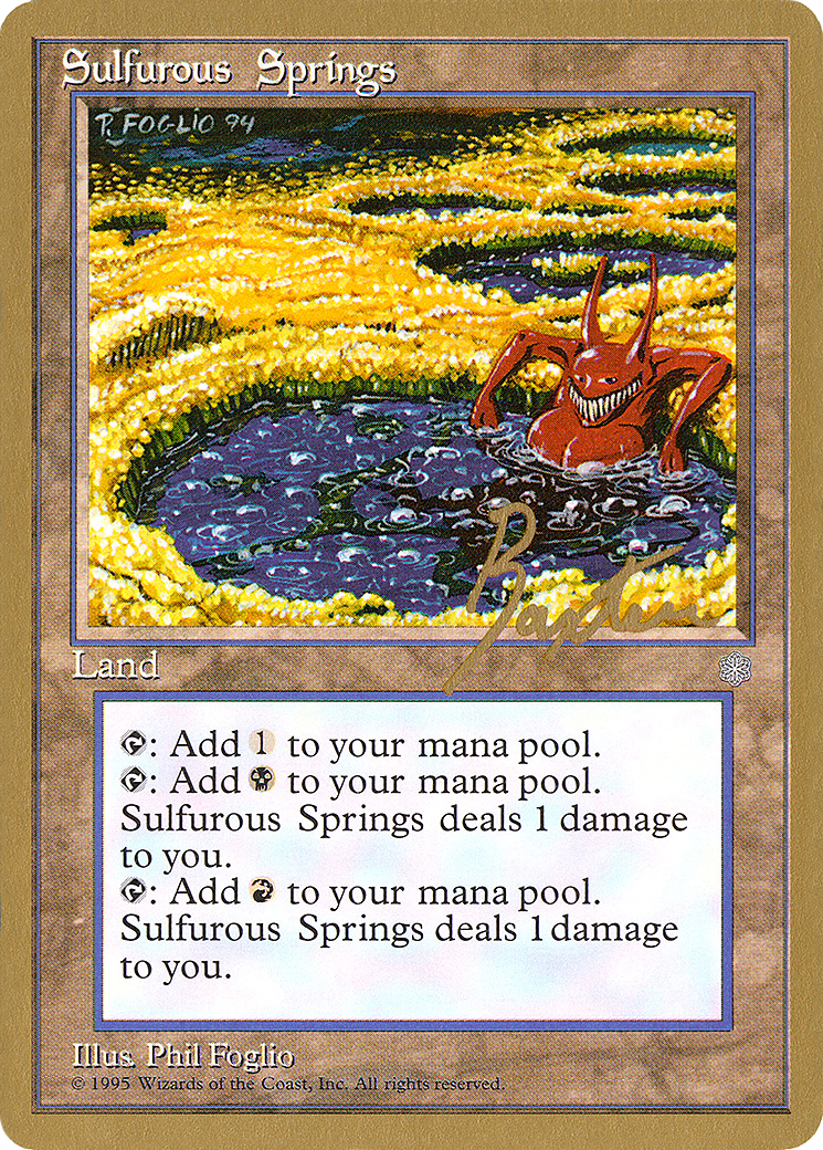 Image of Sulfurous Springs - 1996 George Baxter (ICE) (WCD-) - Pro Tour Collector Set